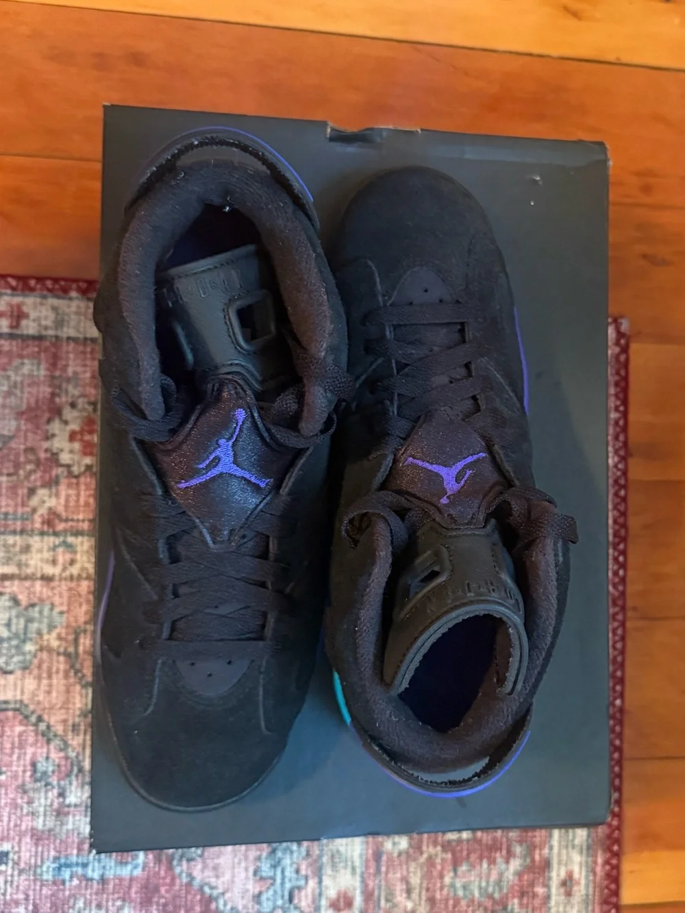 Air Jordan 6 Retro Aqua GS 5Y – Like New + Original Box